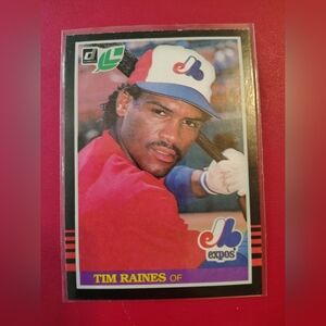 Tim Raines 1985 Leaf #218 Montreal Expos Baseball Card